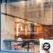 PixDezines Waterverf Eucalyptus Sprig Window Clin Raamsticker (Cafe Raam)