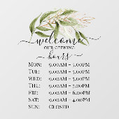 PixDezines Waterverf Eucalyptus Sprig Winkel Uren Raamsticker (Vel)