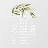 PixDezines Waterverf Eucalyptus Sprig Winkel Uren Raamsticker (Vel)