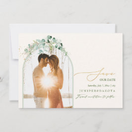 PixDezines Waterverf Eucalyptus Wreath Greenery Save The Date