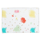 PixDezines Waterverf Feather/DIY achtergrond Kussensloop (Voorkant-Rechts)