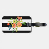 PixDezines waterverf/floraal Bagagelabel (Achterkant horizontaal)