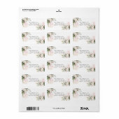 PixDezines Waterverf Floral Blush Pink Eucalyptus Etiket (Full Sheet)