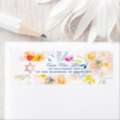 PixDezines Waterverf Flowers, Blush Cream Rozen Etiket (Insitu)