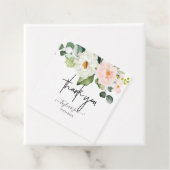 PixDezines Waterverf Flowers Blush White Roses Bedankjes Labels (In situ)