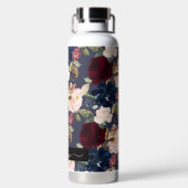 PixDezines Waterverf Flowers DIY Achtergrond Waterfles (Achterkant)