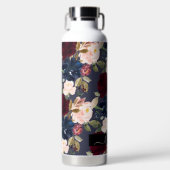 PixDezines Waterverf Flowers DIY Achtergrond Waterfles (Voorkant)