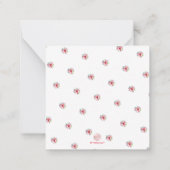 PixDezines Waterverf Flowers Ombre Red Roses Notitiekaartje (Achterkant)