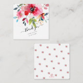 PixDezines Waterverf Flowers Ombre Red Roses Notitiekaartje (Voorkant / Achterkant)