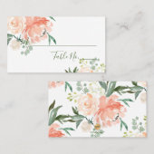 PixDezines Waterverf Flowers Place Cards Plaatskaartje (Voorkant / Achterkant)