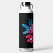 PixDezines Waterverf Fuschia Cymbidium Orchid Waterfles (Voorkant)