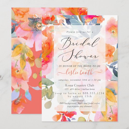 PixDezines Waterverf, Garden Rozen Vrijgezellenfee Kaart (Voorkant / Achterkant)