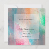 PixDezines Waterverf geborsteld Baptême fille Kaart (Achterkant)