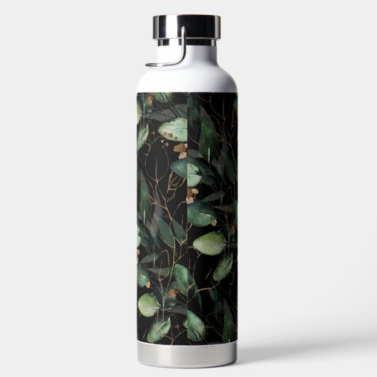 PixDezines Waterverf Green Gold Eucalyptus Waterfles (Rechts)