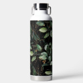 PixDezines Waterverf Green Gold Eucalyptus Waterfles (Voorkant)