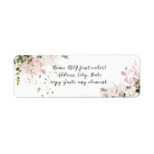 PixDezines Waterverf Greenery Blush Eucalyptus Etiket (Voorkant)