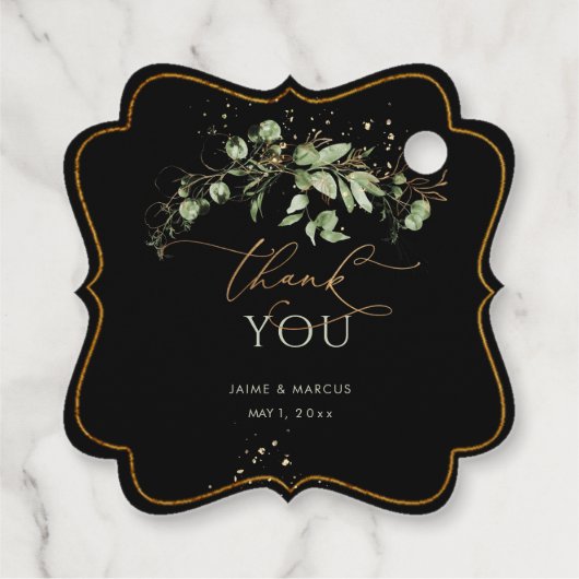 PixDezines Waterverf Greenery Eucalyptus Bedankt Bedankjes Labels (Achterkant)