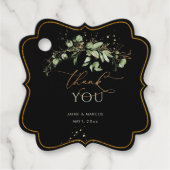 PixDezines Waterverf Greenery Eucalyptus Bedankt Bedankjes Labels (Voorkant)