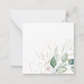 PixDezines Waterverf Greenery Eucalyptus Notitiekaartje (Achterkant)