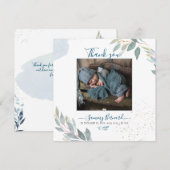 PixDezines Waterverf groen dank u Kaart (Voorkant / Achterkant)