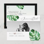 PixDezines Waterverf Groenery, Bewaar de datum Briefkaart (Voorkant / Achterkant)