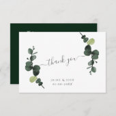 PixDezines Waterverf Gum Eucalyptus Branches Opmer Notitiekaartje (Voorkant / Achterkant)