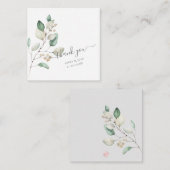 PixDezines Waterverf Gum Eucalyptus Note Kaart Notitiekaartje (Voorkant / Achterkant)