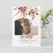 PixDezines Waterverf Herfst Foliage Gum Eucalyptus Kaart (Staand voorkant)