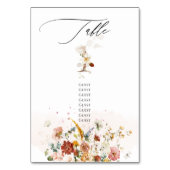 PixDezines Waterverf Herfst Garden Flowers Kaart (Voorkant)