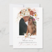 PixDezines Waterverf Herfst Garden Flowers Save The Date (Voorkant)