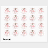 PixDezines Waterverf Holly Berries Ronde Sticker (Vel)