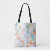 PixDezines Waterverf Katoen Snoep Driehoeken Tote Bag (Voorkant)