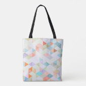 PixDezines Waterverf Katoen Snoep Driehoeken Tote Bag (Achterkant)