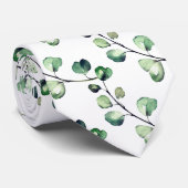 PixDezines Waterverf Lush Green Eucalyptus Stropdas (Opgerold)