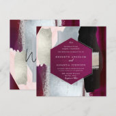 PixDezines Waterverf Masala Rood Grijs Kaart (Voorkant / Achterkant)