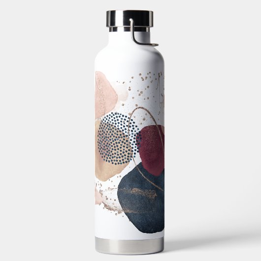 PixDezines Waterverf Moderne Abstracte regeling Waterfles (Links)