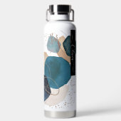 PixDezines Waterverf Moderne Abstracte regeling Waterfles (Achterkant)