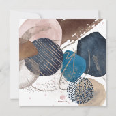 PixDezines Waterverf Moderne Abstracte vormen Kaart (Achterkant)