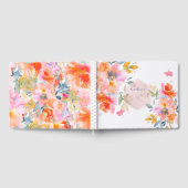 PixDezines Waterverf Oranje Rozen Bat Mitzvah Gastenboek (Volledig)