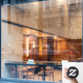 PixDezines Waterverf Paarse Rozen Hydrangea Raamsticker (Cafe Raam)