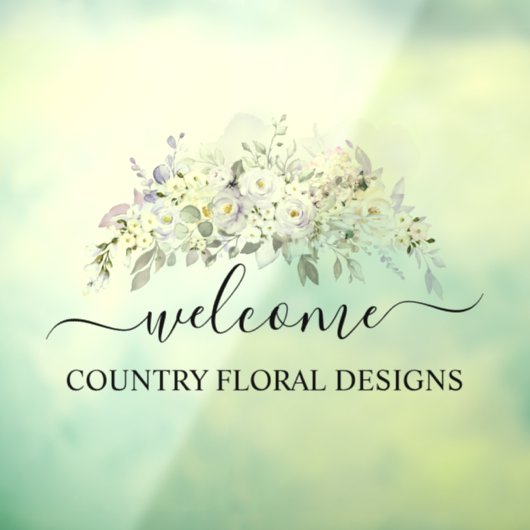 PixDezines Waterverf Paarse Rozen Hydrangeas Raamsticker (Vel 3)