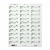 PixDezines Waterverf Palm Fronds, Griekenland Etiket (Full Sheet)