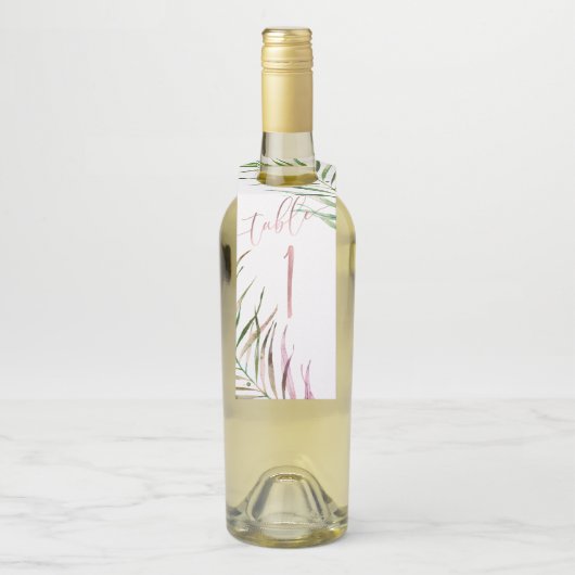 PixDezines Waterverf Palm Fronds, Griekenland Flessenhanger (Op fles)