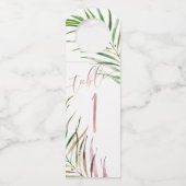 PixDezines Waterverf Palm Fronds, Griekenland Flessenhanger (Voorkant)