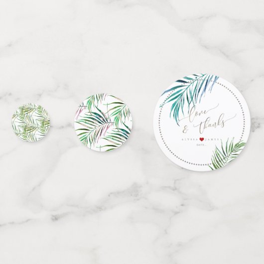 PixDezines Waterverf Palmschijfjes Confetti (Achterkanten)