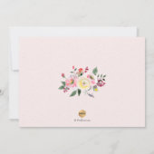 PixDezines Waterverf Pastel Gele rozen Sip+See Kaart (Achterkant)