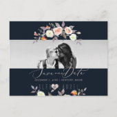 PixDezines Waterverf Pastel Rozen, Save the Date Briefkaart (Voorkant)