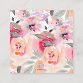 PixDezines Waterverf Peonies Recipe Request Enclo Informatiekaartje (Achterkant)