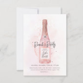 PixDezines Waterverf Pink Champagne Brunch Bubble Kaart (Voorkant)