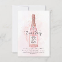 PixDezines Waterverf Pink Champagne Brunch Bubble